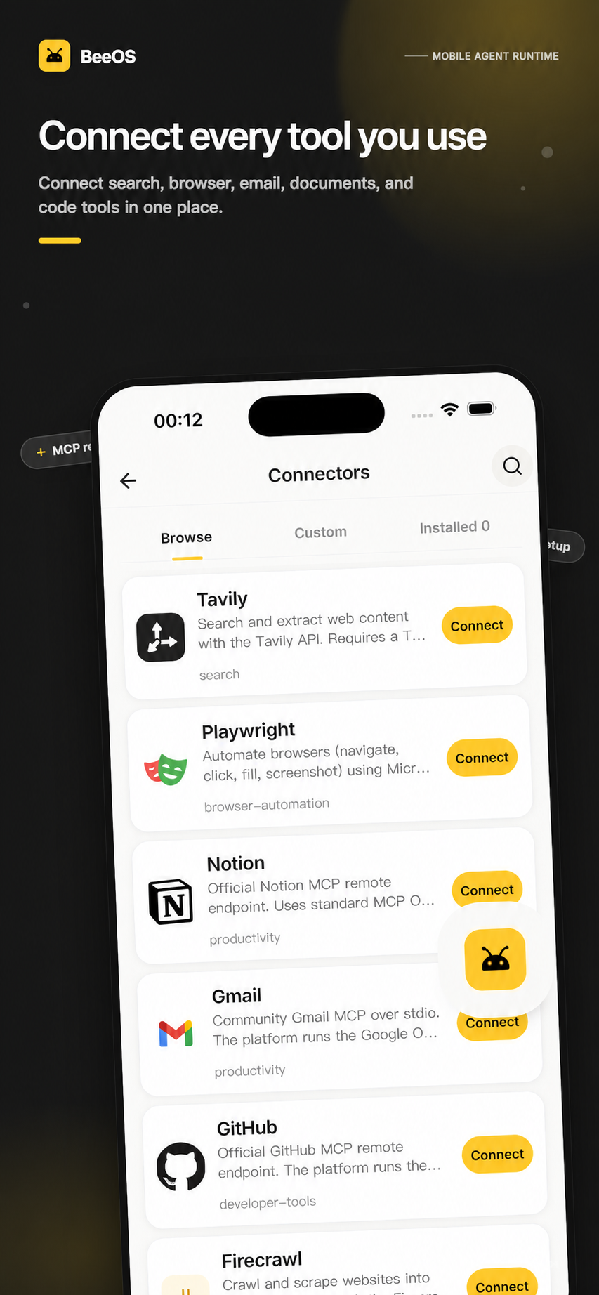BeeOS Connectors interface